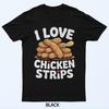 Ich liebe Hähnchenstreifen Lustiges Lebensmitteldesign T-Shirt