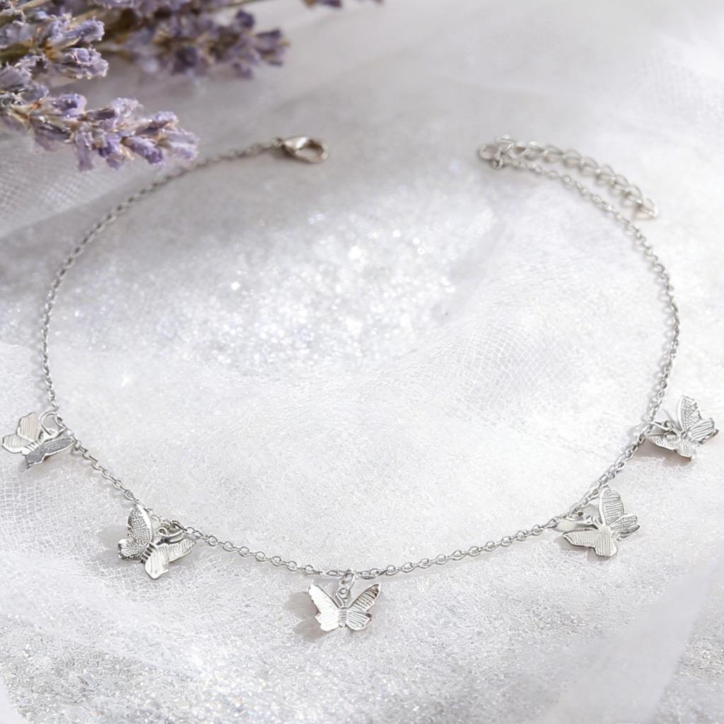Retro Bohemian Butterfly Pendant Necklace - Romantic Layered Chain Jewelry for Women
