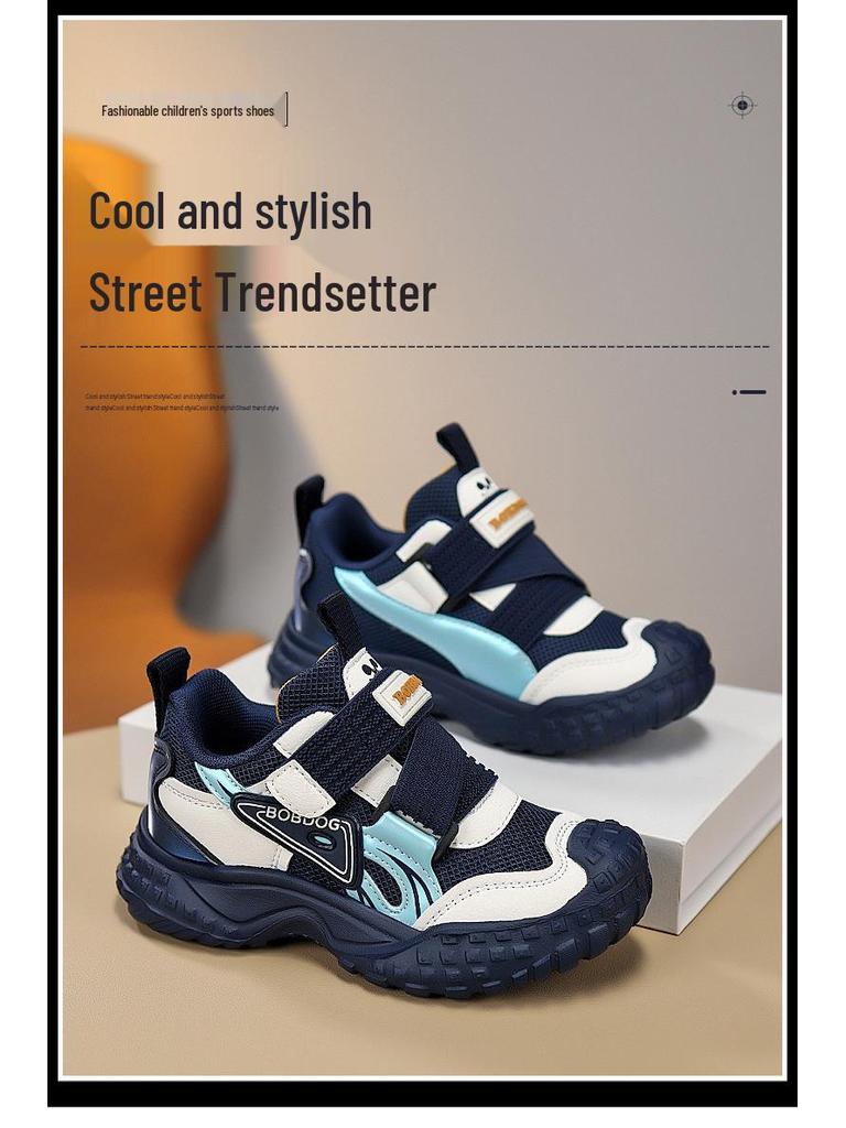 Bobodou Boys' Waterproof Winter Sports Shoes - Velvet-Lined Cotton, Lightweight and Warm
