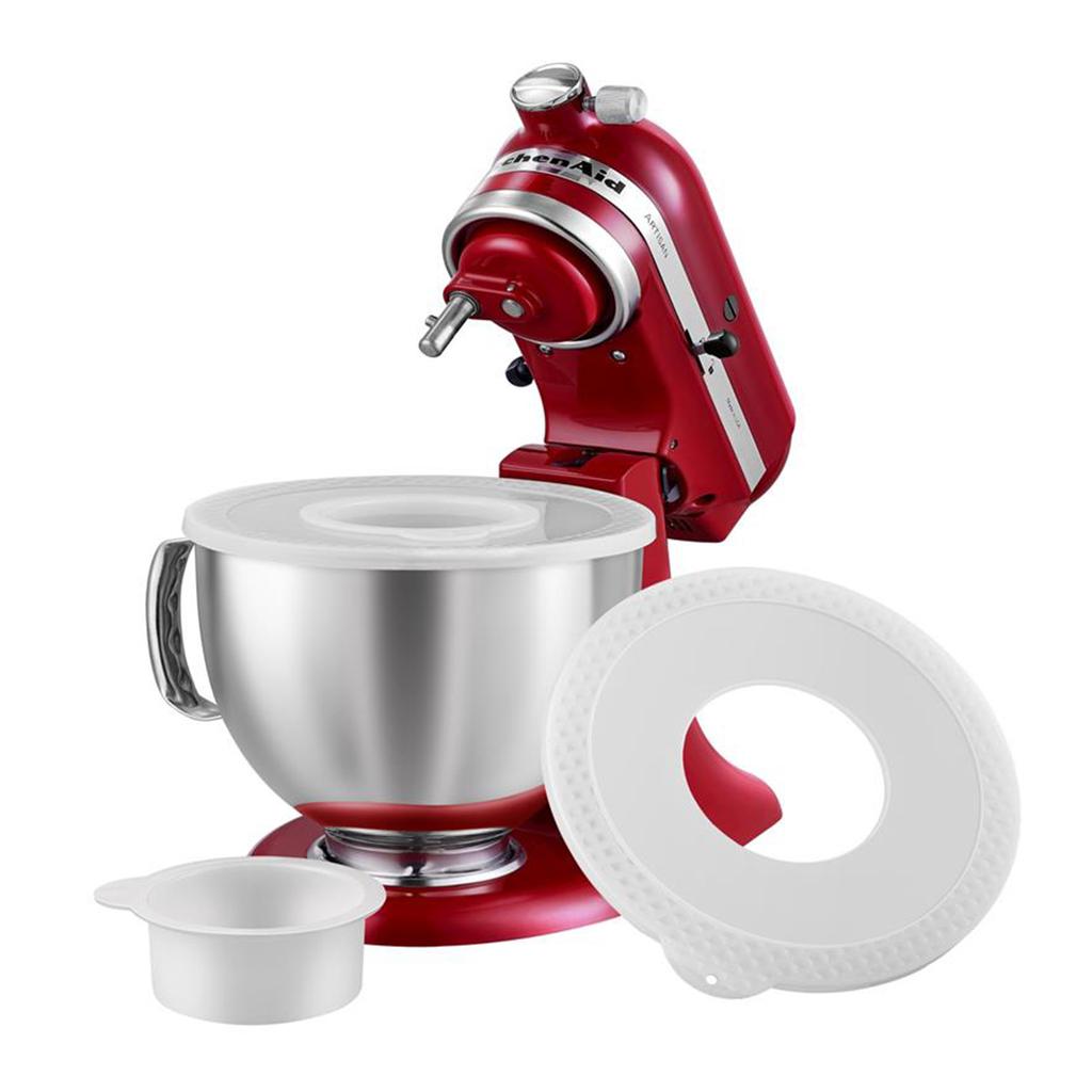 Pack of 2 Plastic Mixer Bowl Lid Mixer Accessories Food Mixer Mixing Bowl Cover Dishwasher Safe Dust Cover for Mixer