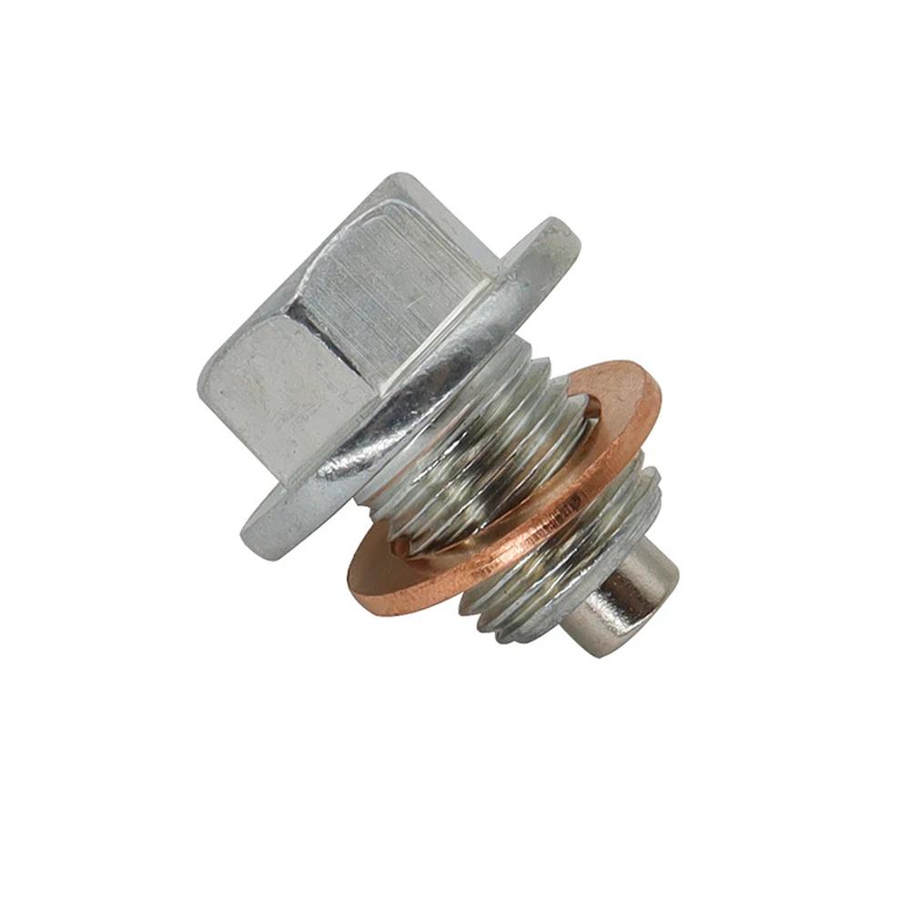 Motorcycle Engine Protection Parts Stainless Steel Magnetic Oil Drain Plug Screw M12x1.25 M14x1.5 M12 X1.75 Oil Drain Sump Nut