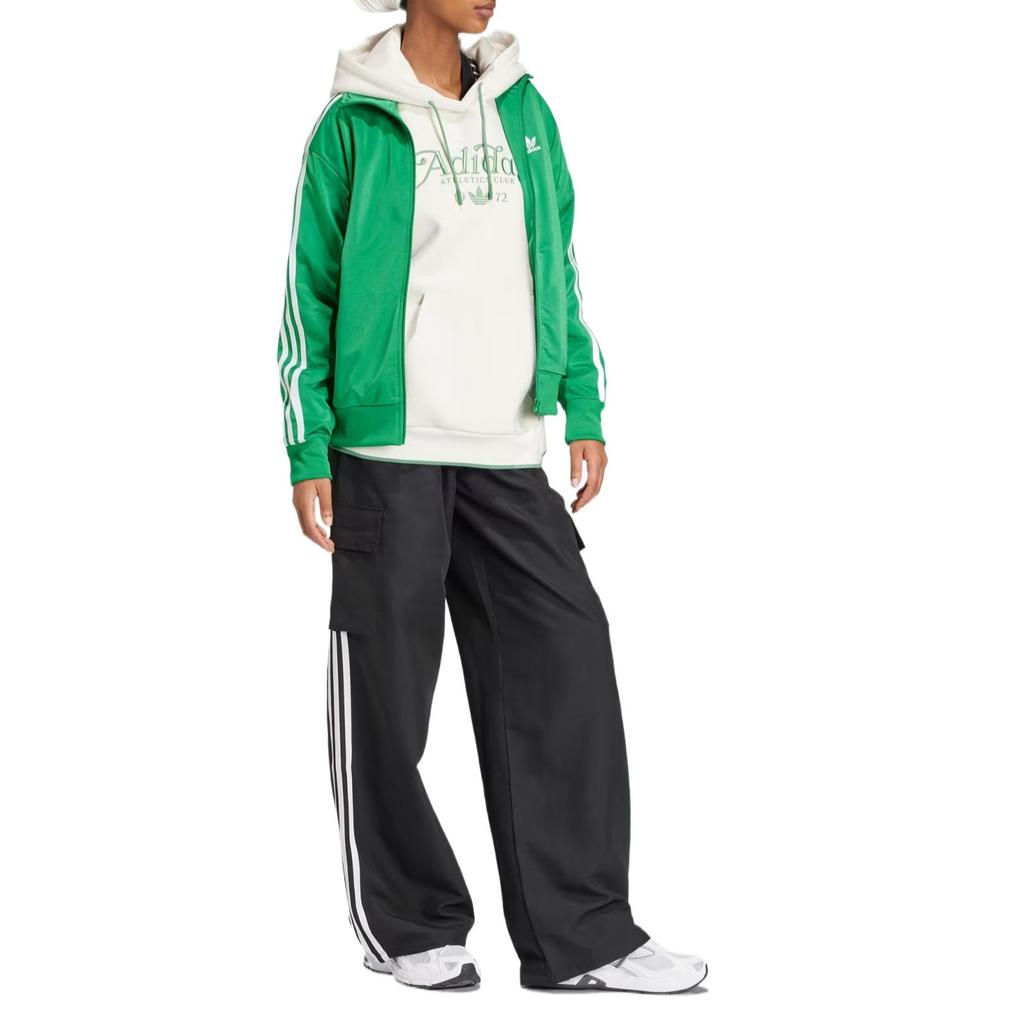 Adidas Originals Graphic Loose Hoodie, Women Daily Casual Long Sleeve Hoodies IX3546