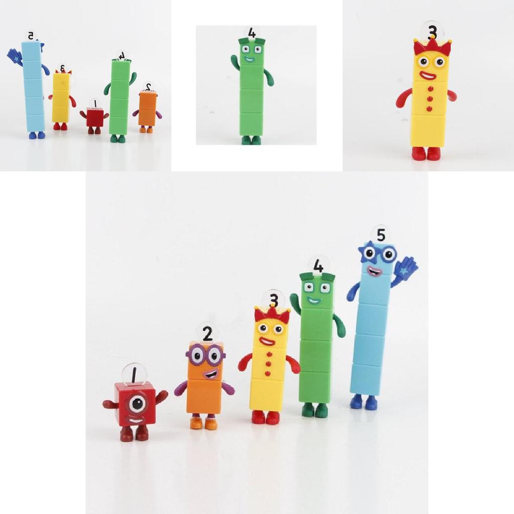 Numberblocks Bunte Bausteine Niedliche Verwandlungsfiguren für Kinder Spielzeit