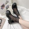Mesh Boots Female British Style Spring and Summer Thick Bottom Mesh Surface Gauze Breathable Thin Cool Boots