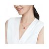 Emporio Armani  necklace  Red Love Diamond Eagle Logo Clavicle Chain Red love heart with diamond eagle logo F basic packaging-brand original box