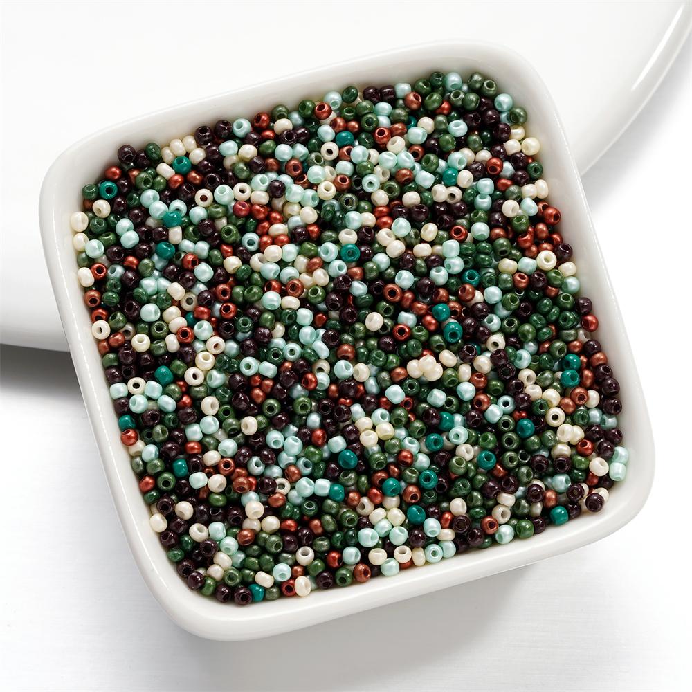 10g/Lot 2mm Mixed Color Glass Seed Beads Round Spacer Bead For DIY Earrings Bracelet Necklace Jewelry Making Accessories