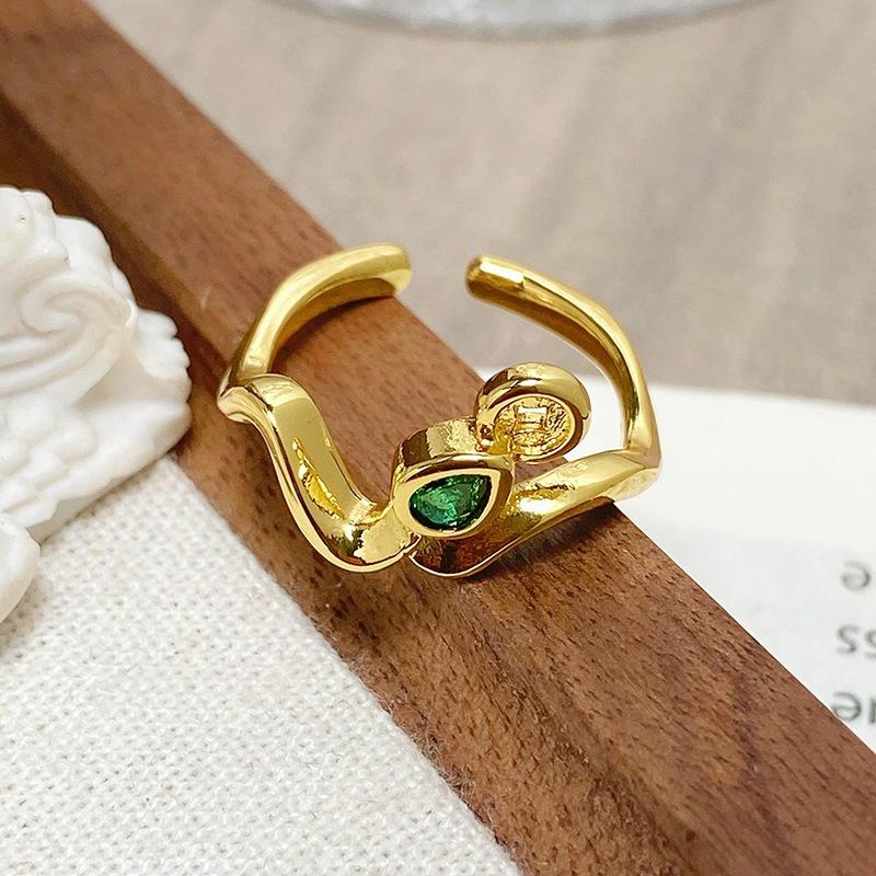 [Gaocai Gold Pattern] Get Rich Soon, Copper Coins Are Transferred, Lucky Opening Rings, Exquisite Retro High-End Rings, Women