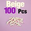 100Pcs Bass Fishing Worms Lures,Silicone Soft Maggot Baits Bread Worm Fishing Lure 5 Colors