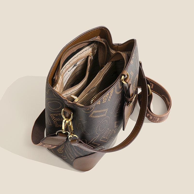 High-quality vegan leather crossbody bag for women travel bag shoulder bag large handle top handle bag