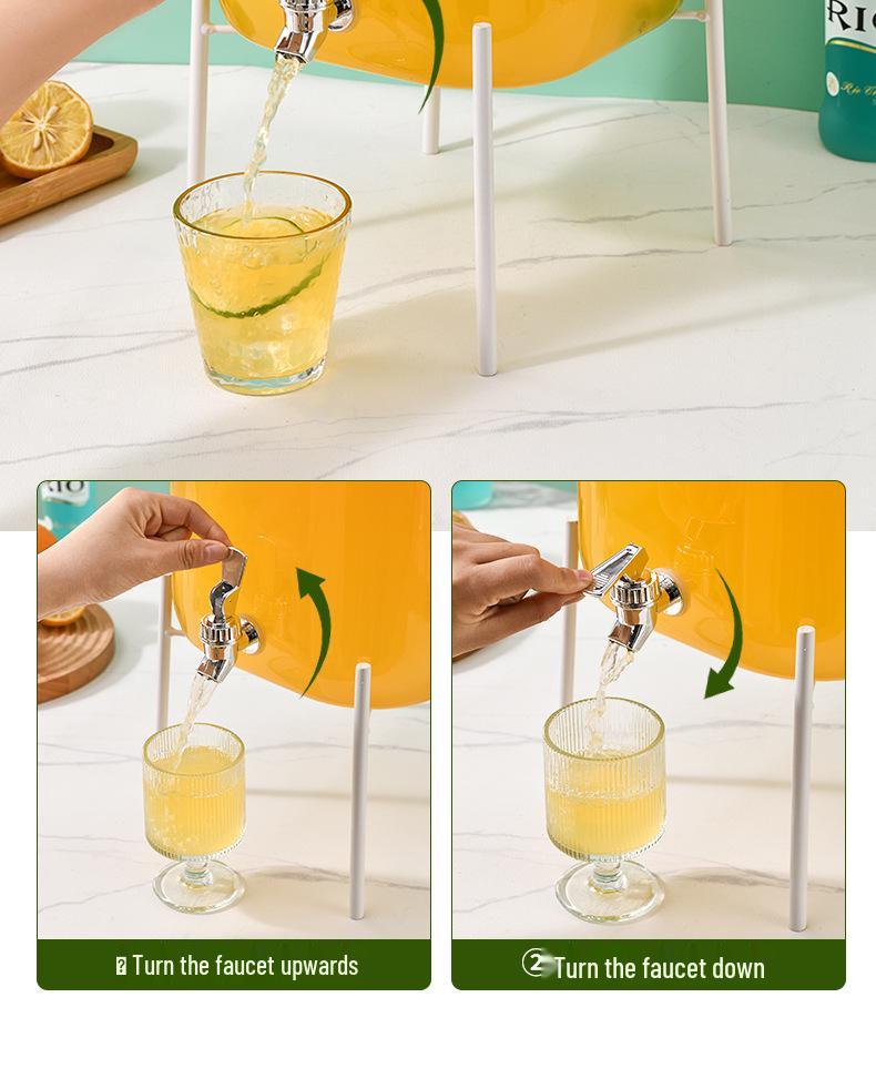 Portable Summer Beverage Dispenser with Spigot - Ideal for Infused Water and Juices