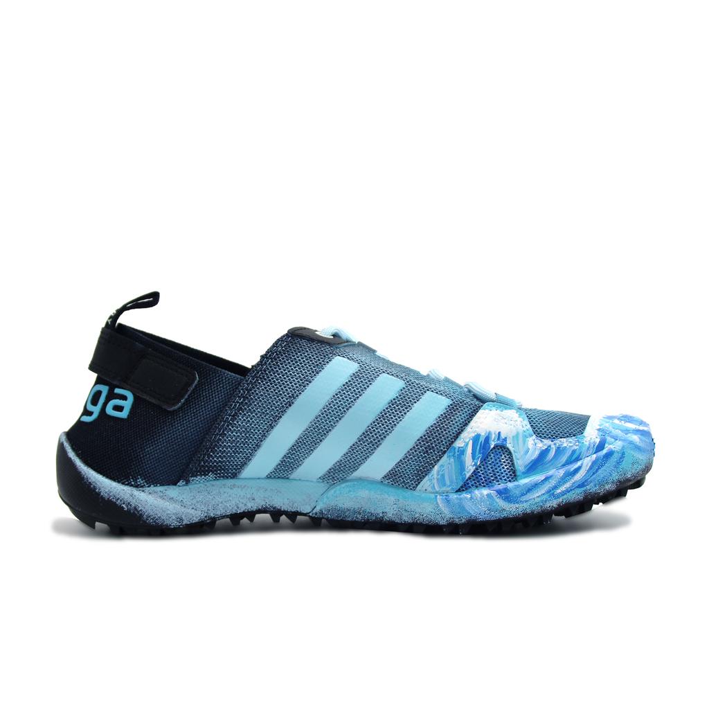 adidas Terrex Daroga Fabric Hand Drawn Graffiti Abrasion Resistant, Breathable, Lightweight Low Top Hiking Shoes Men's HP8636(Team2105)