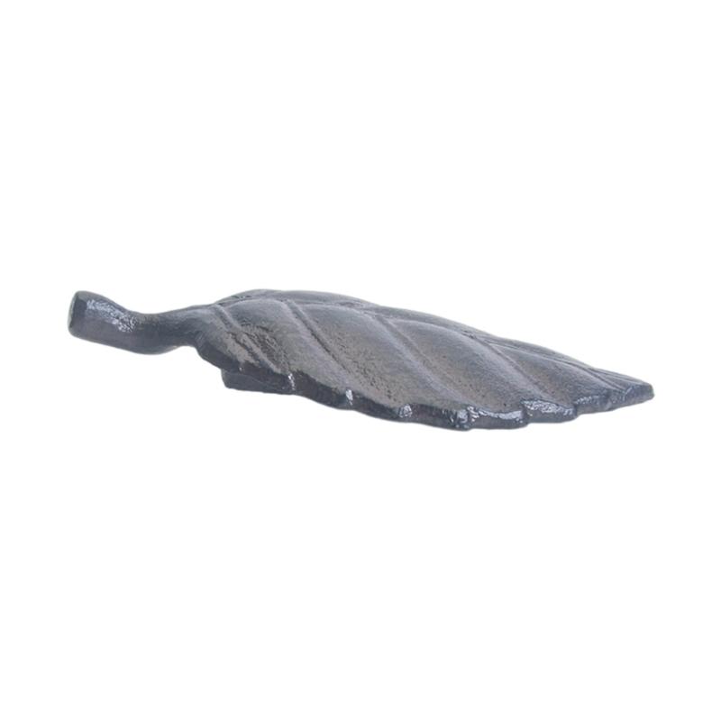 Sturdy Iron Waved Shaped Leaf Designs Door Stoppers Windproof Decorative Holders Accessory for Home Office Garage