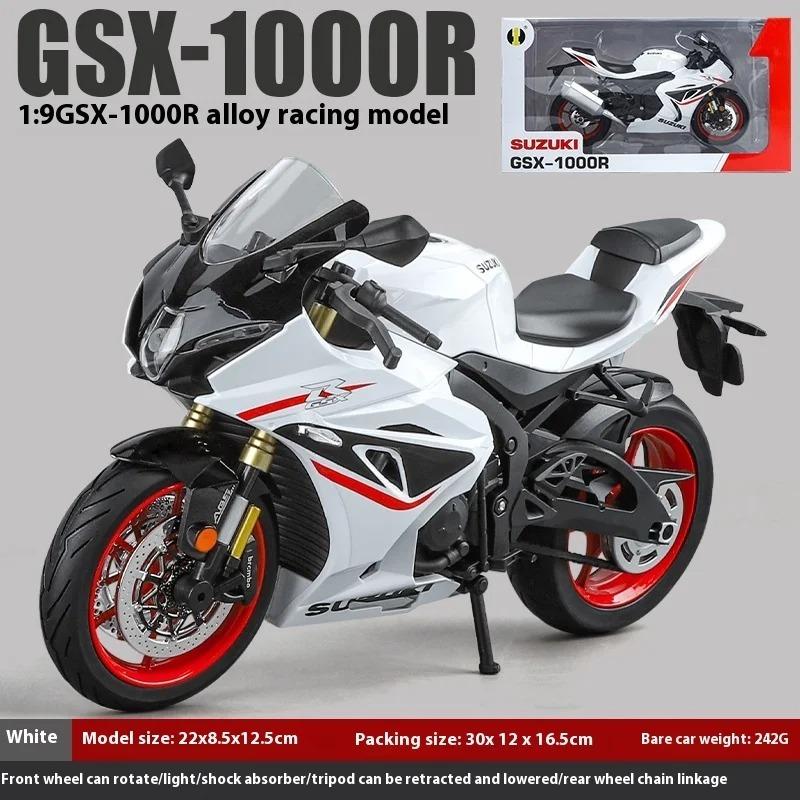 1/9 Suzuki GSX-1000R Diecast Motorcycle Model Toys for Boys Kids Gifts