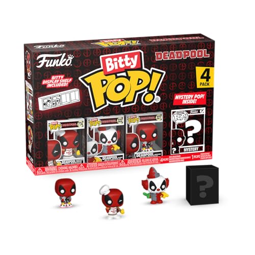 Marvel Deadpool Figure Funko Bitty Pop! 4PK Deadpool 2024 BBQ Master Pack Series 1 Marvel Funko