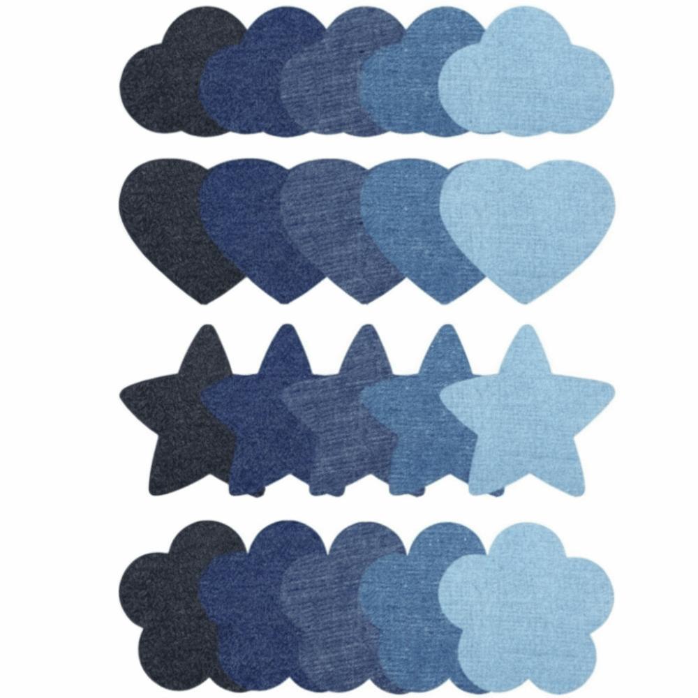 Cute Pattern Iron-on Patches 5 Colors Embroidered Patches Cute Jeans Patches  for Jeans Repair