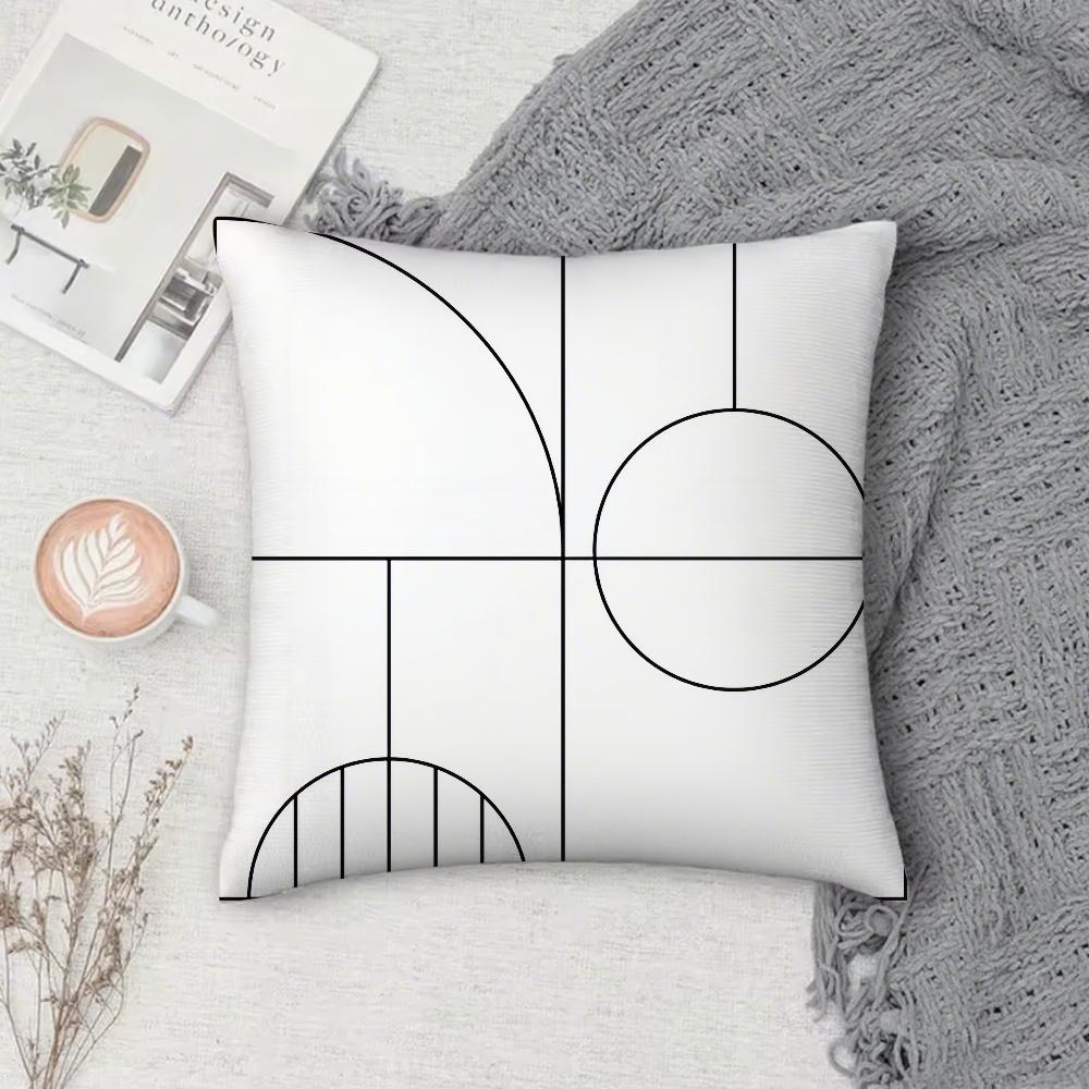 Minimalist Art Pillow Case Cover Square Sofa With For Pattern Comfortable Cushionsuitable Of Room