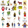 50 Nba - Basketball Terrier Stickers, Basketball Players Sports Stars Basketball Cartoon Stickers Collection