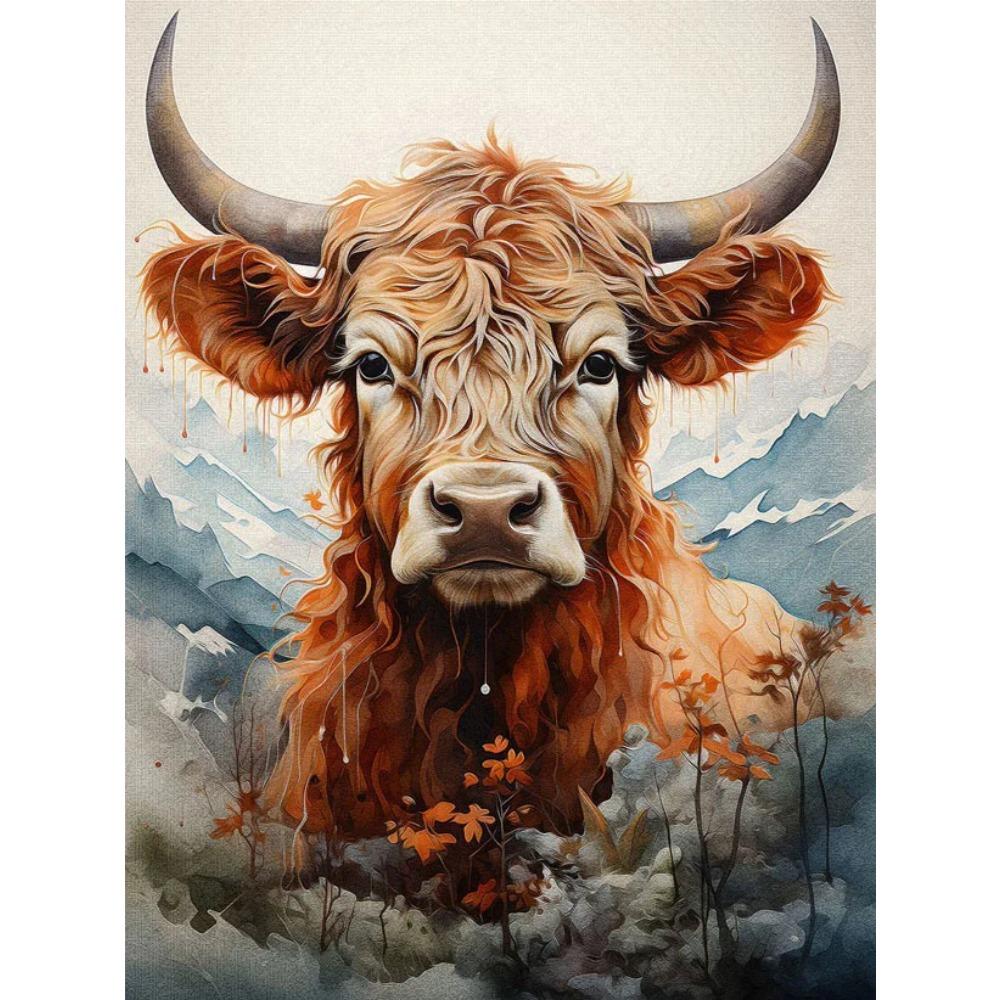 Diamond Painting Full Drill Watercolor Animal Round Diamond Painting Cartoon Scene Cat Diy Diamond Mosaic Painting Home Decoration