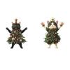 1PCS Christmas Tree Pendants Acrylic Cute Cat Hanging Ornaments for Wall Xmas Tree Decorations Party Supplies New Year Gifts