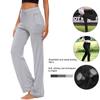 Women's Yoga Trousers Pockets Wide Leg Drawstring Loose Straight  Running