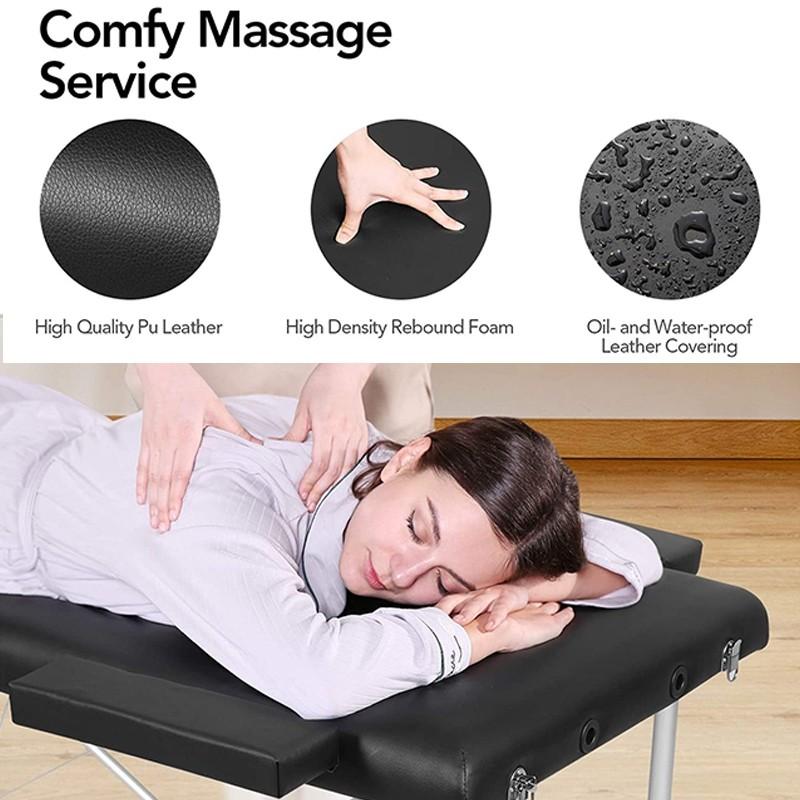 Height Adjustable Spa Bed Professional Beauty Salon Foldable Multi Functional Physiotherapy Bed Portable Massage Bed