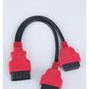 OBD2 1/2 Adapter Cable Extension Cable OBD Extension Cable 12V Automotive Universal 16-pin Core Splitter