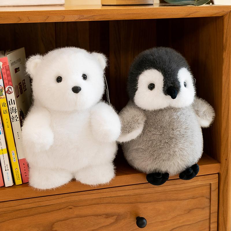 Polar Aquarium Souvenirs Polar Bear Plush Toys Children's Soothing Penguin Doll Cute Pet