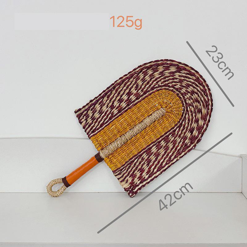 

Соломенный веер настенное украшение трава плетеный вручную веер подвесные украшения для спальни фон свадебный декор для дома