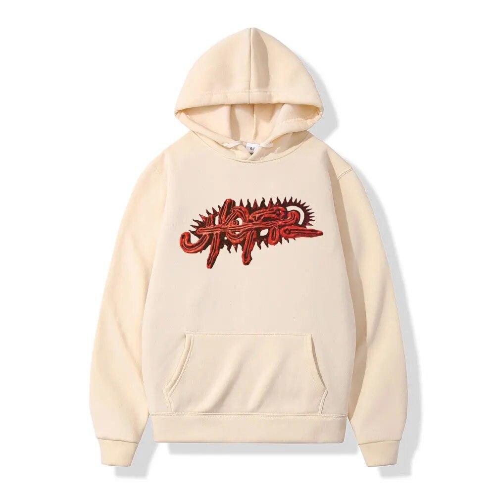 Raper Cactus Jack Utopia bluza z kapturem z nadrukiem unisex kobiety Hip Hop Vintage bluzy z długim rękawem moda codzienna bluza polarowa Streetwear