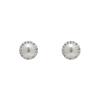 JYDDM 925 Round Pearl Cubic Earrings