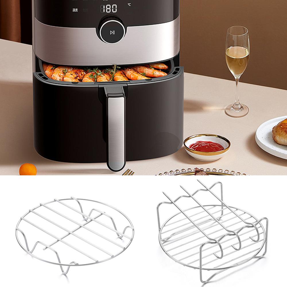 

Стальные принадлежности для выпечки, палочки для барбекю, паровой гриль, стойка для фритюрницы для Ninjia, аксессуары для фритюрницы 8inch