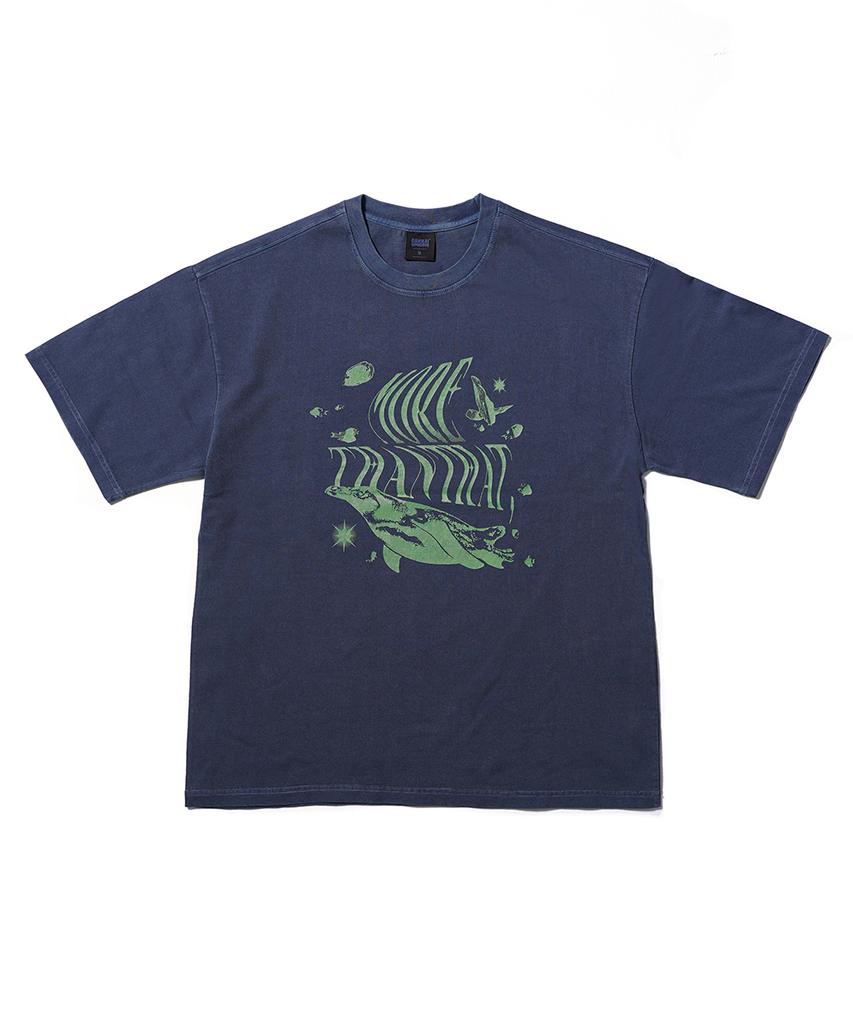 GAKKAI UNIONS More Than That Pigment Short Sleeve T-Shirt Dive Blue