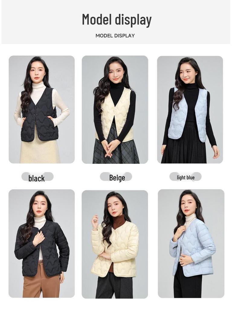 2025 Fall/Winter Women's Lightweight Versatile Down Jacket - Essential Warm School Uniform Layer