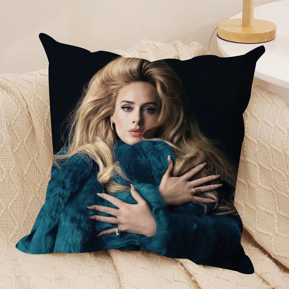 Hot Singer A-Adele 30 Cushion Cover Soft Plush Double-Sided Printed Sofa Pillow Cushion Cover | Cozy All-Season Decor Gift