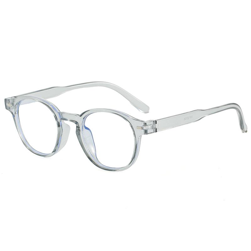 Minimalist High End Round Anti Blue Light Glasses Daily Commute Business Eyeglasses Frame Blue Light Blocking Computer Glasses