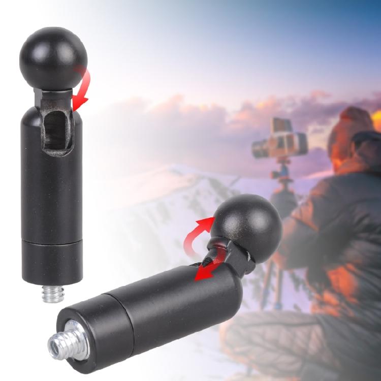 Aluminum Alloy 17mm Ball Head Adapters For Action Cameras Smartphones Tripods Providing Adjustable Angled