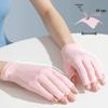 UV Protective Fingerless Manicure Gloves for Nail Curing