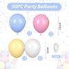 12inch-50pcs blue, pink, and green  balloon  set, suitable for weddings, birthdays,  parties, bridal showers decoration balloons