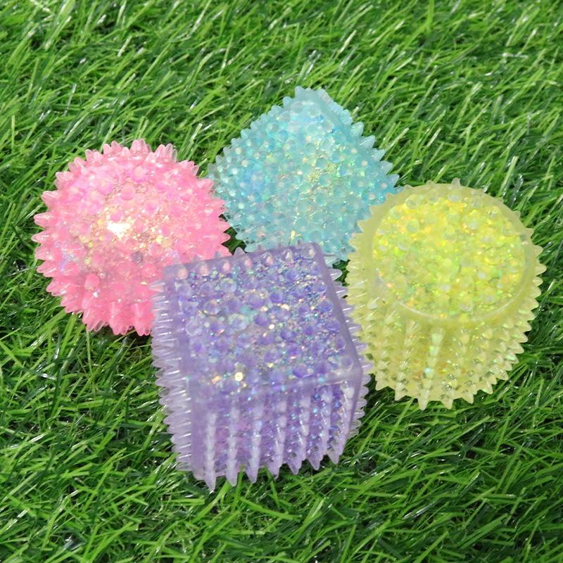 Ice Sphere Maltose Fidgeting Squishes Plush Multicolor Texture Cube Squishy Toys Gentle Rising Push Stress Relief Sensory Toy For Adult