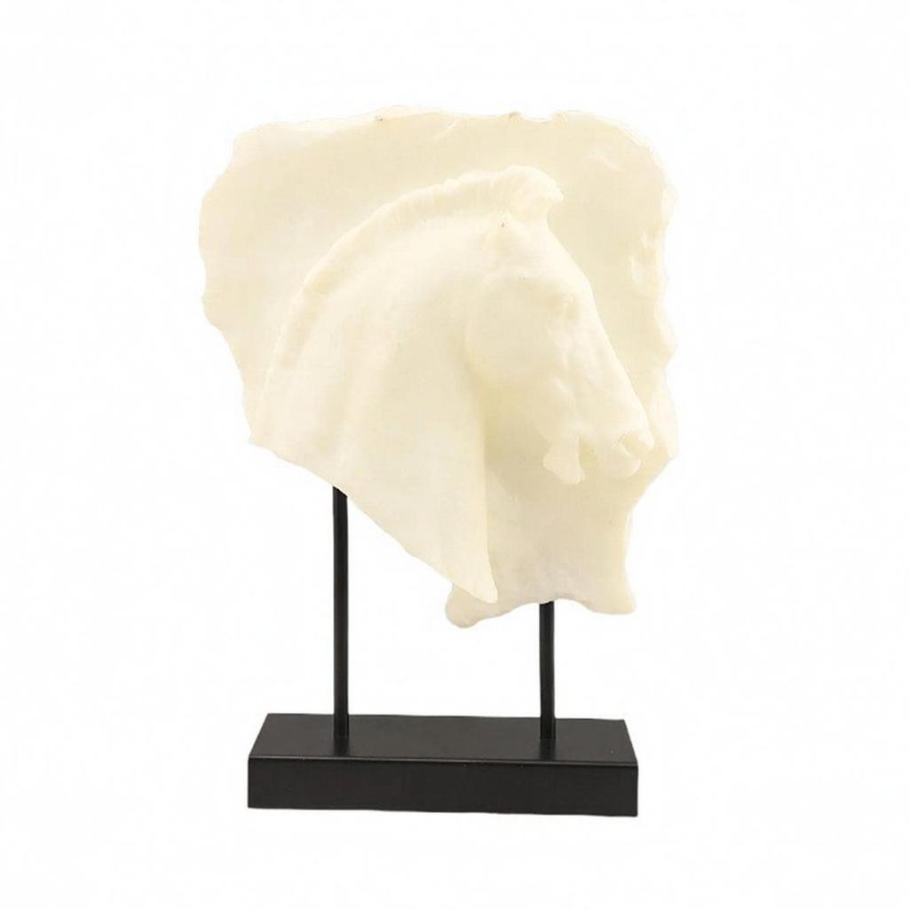 Horse Sculpture Modern Statue with Stand Abstract Ornament for Home