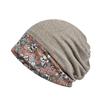 Floral Pattern Sunshade Medical Care Knit Slimming UV Cooling Suitable for Sleeping During Hair Large Cotton [Lerica] Hat, Cap, Women's, Breathable,