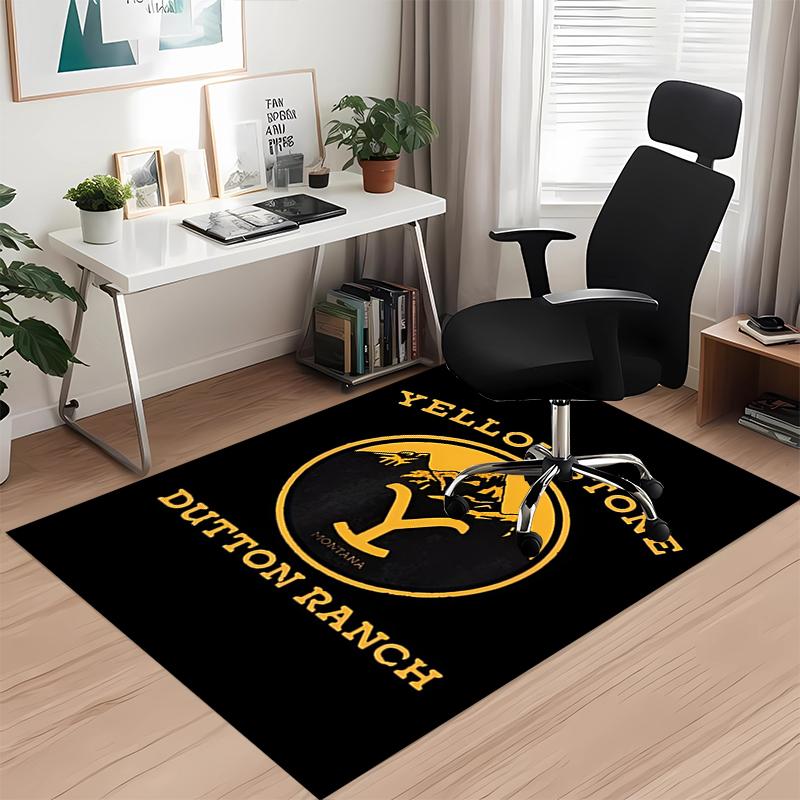 Yellowstone Printed Carpetrugfor Office Chair Living Room Bedroom Kitchen Room Decor Gifts