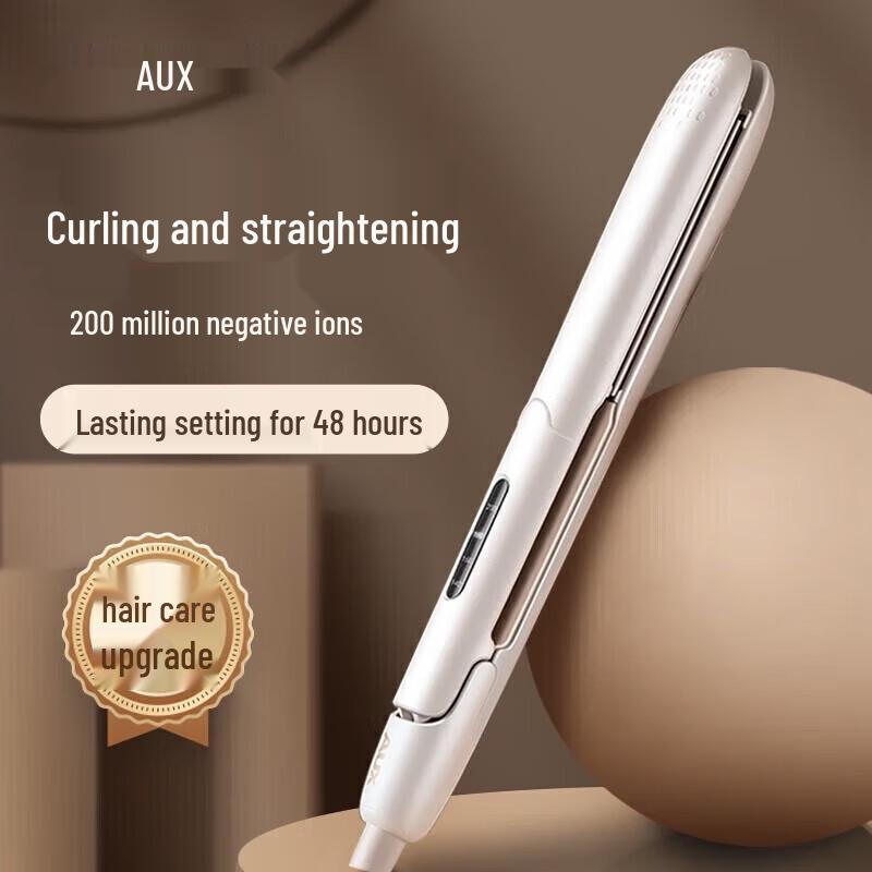AUX Negative Ion 2-in-1 Hair Straightener and Curler CN plug (adapter included)