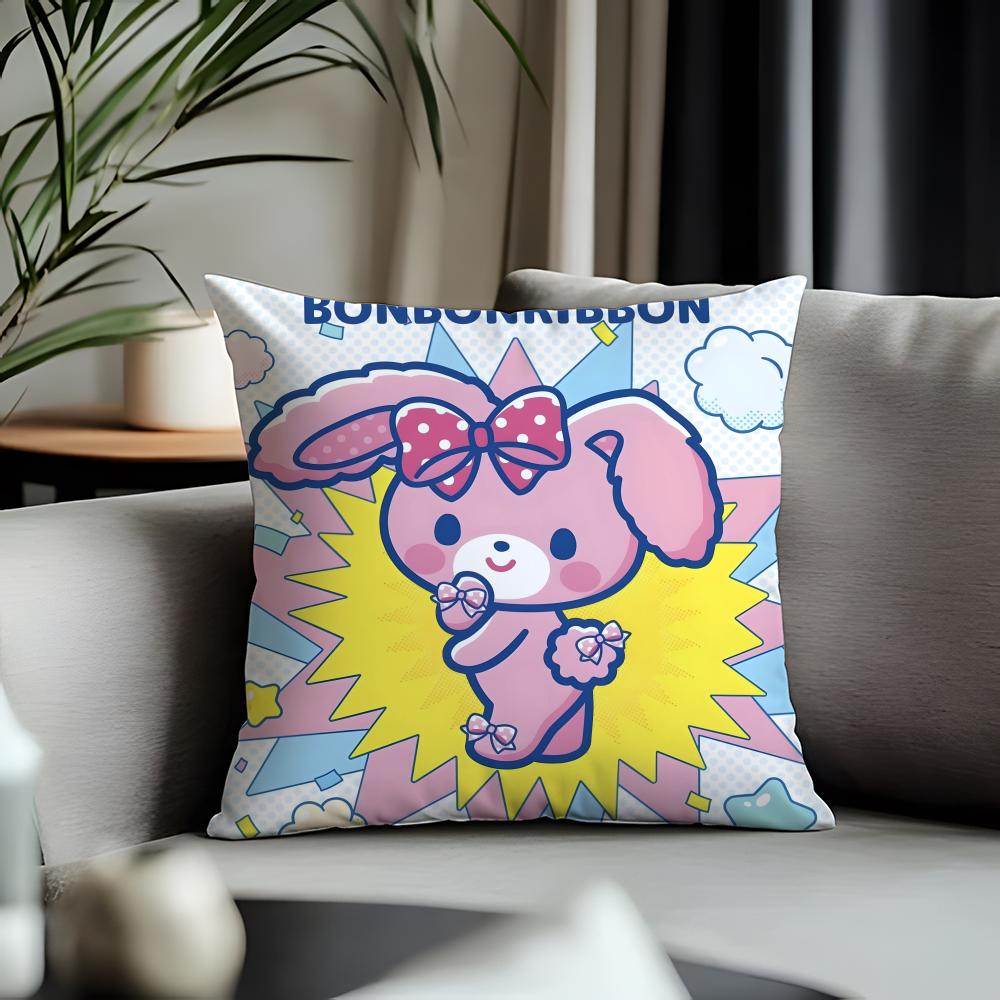 Hot Bbonbonribboning Cushion Cover Antidustmite Pillowcase Invisible Zipper Silky Short Plush Sofa Cushion Cover