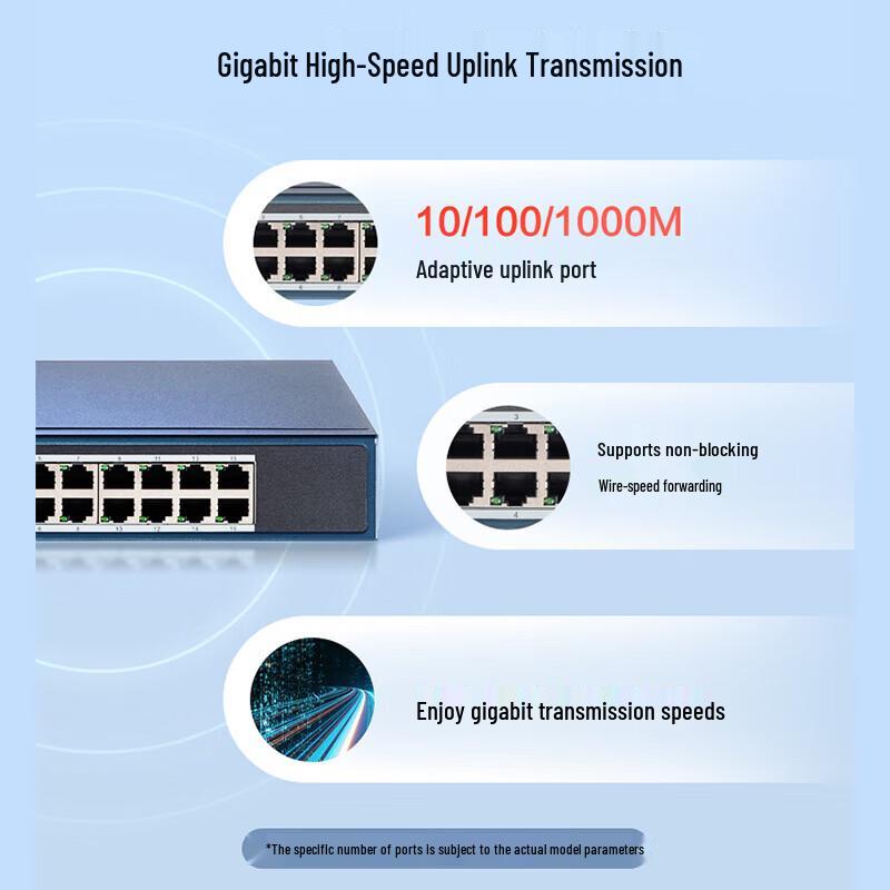 HIKVISION 16-Port Gigabit Cloud Managed Network Switch CN plug (adapter included)