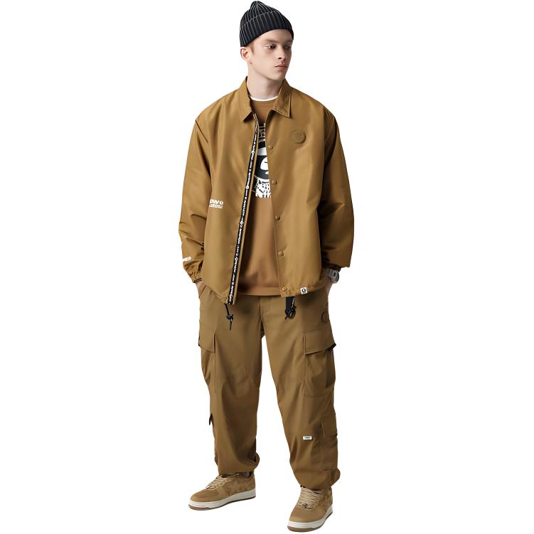 Aape By *A Bathing APE® Logo Print Shirt Jacket AAPLJM7521XXJ