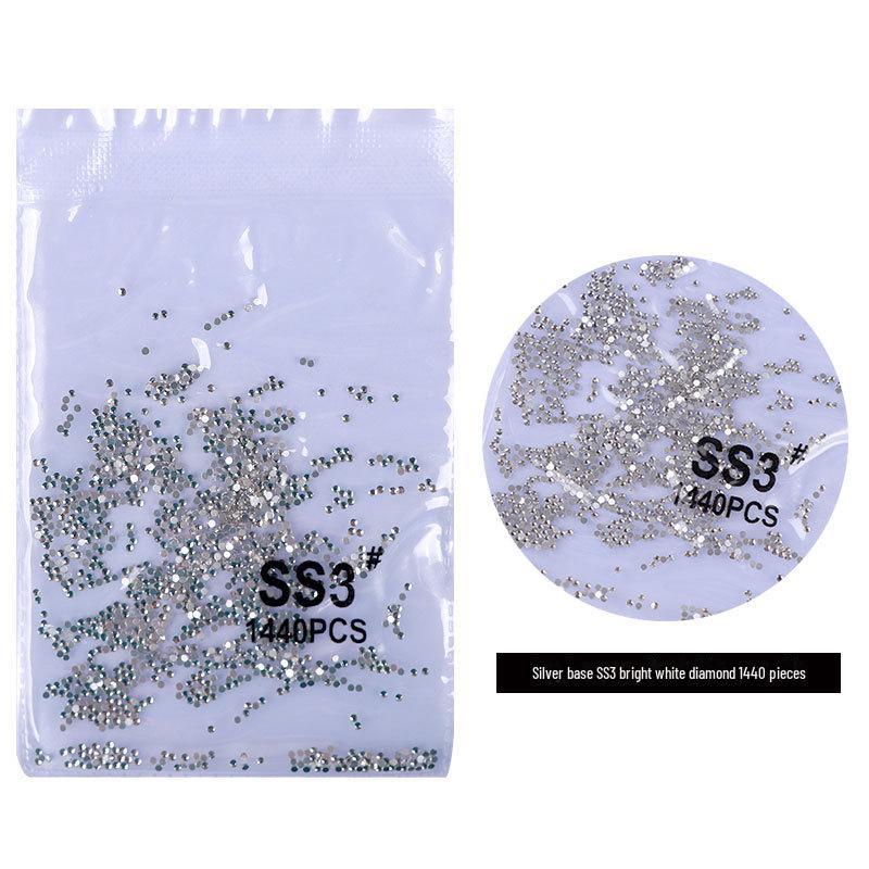 

Серебряно-белые чешские стразы AB Fantasy Color для дизайна ногтей с бриллиантами - Super Flash, с плоским дном, не опадают