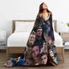 Hunger Games Peeta Mellark Blanket Cover Flannel Josh Hutcherson Lightweight Thin Throw Blanket for Sofa Couch Quilt Portable