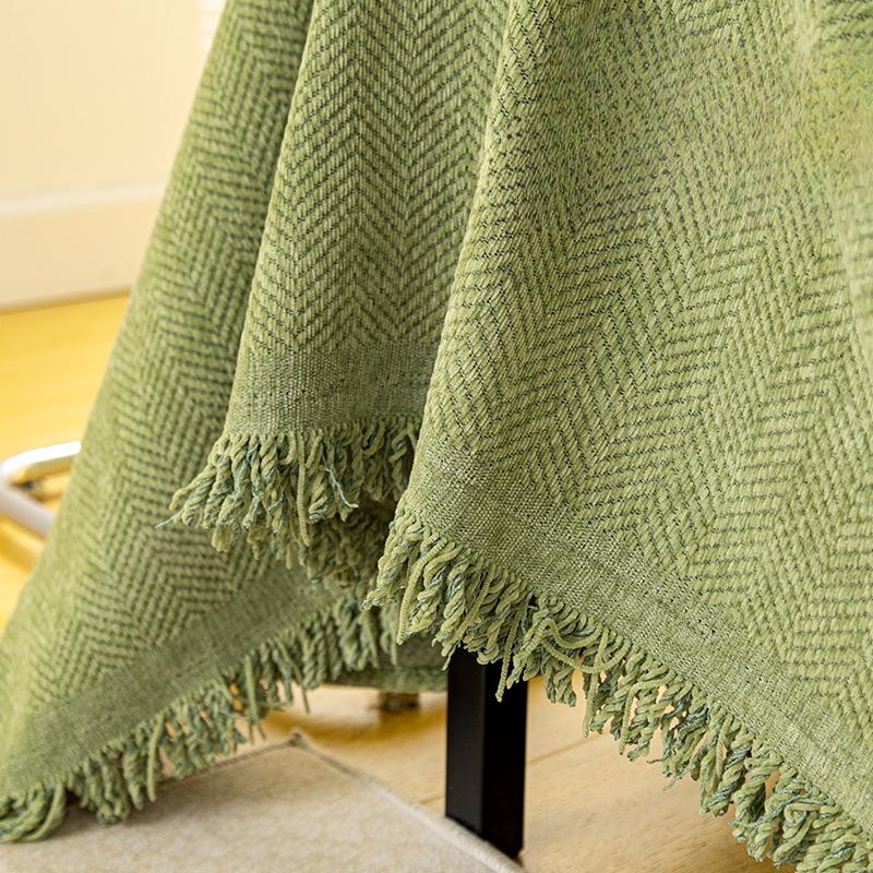 Herringbone Sofa Cover Towel Chenille Full Covered Anti-Scratching Non-Slip Sofa Cover Universal Cushion Blanket Sofa Cover
