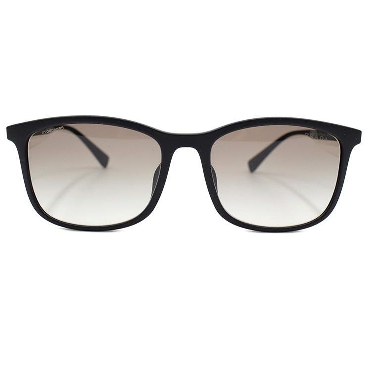 Prada Dynamic Vitality Series Trendy Holiday Travel Rectangular Sunglasses Men sunglasses Black Gray-Gradient 0PS01TSFDG00A757 Basic Packaging-Eyeglass Case+Box